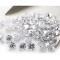1000pcs 5A White Cubic Zirconia Loose Stones CZ Round Gems For Jewelry Making DIY