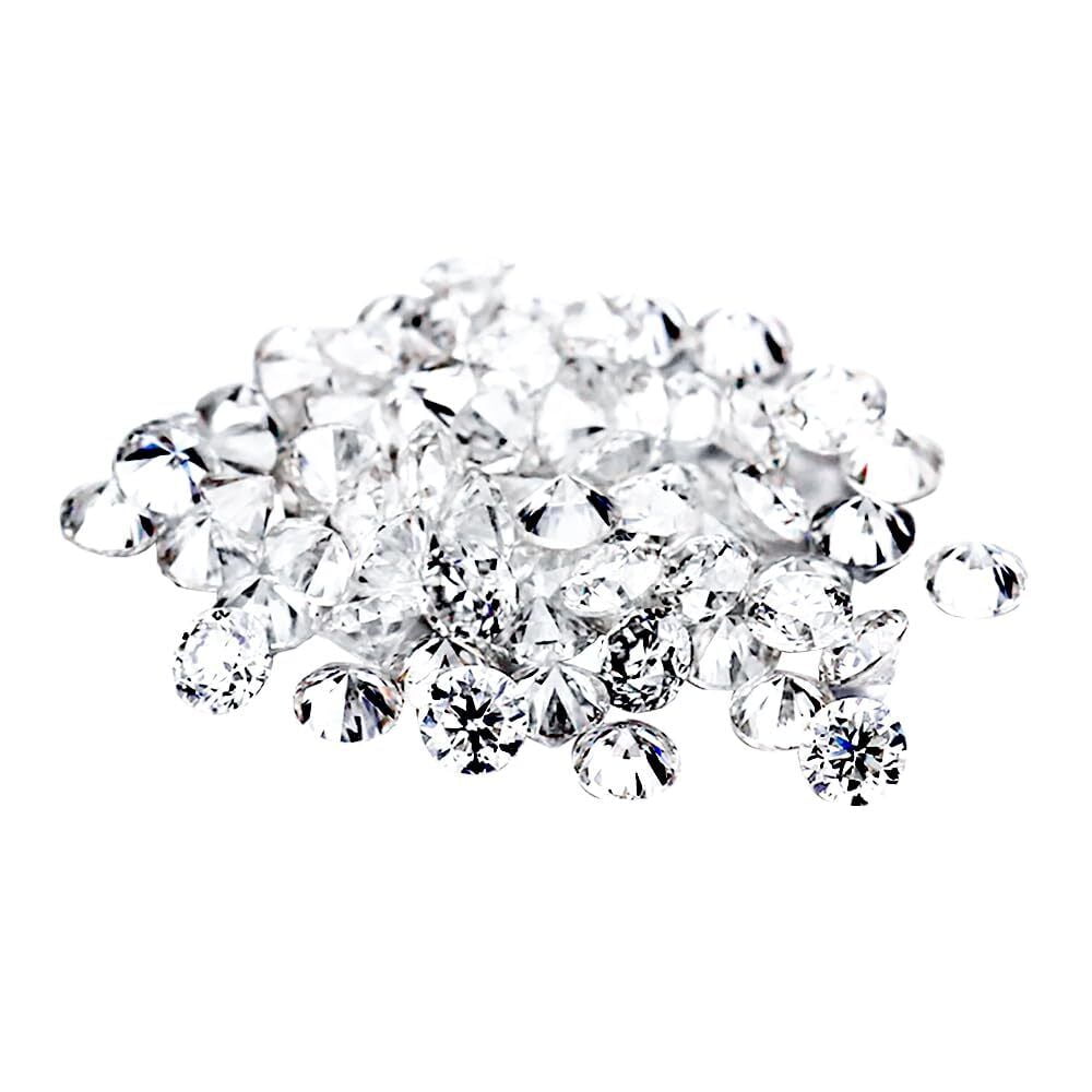 1000pcs 5A White Cubic Zirconia Loose Stones CZ Round Gems For Jewelry Making DIY