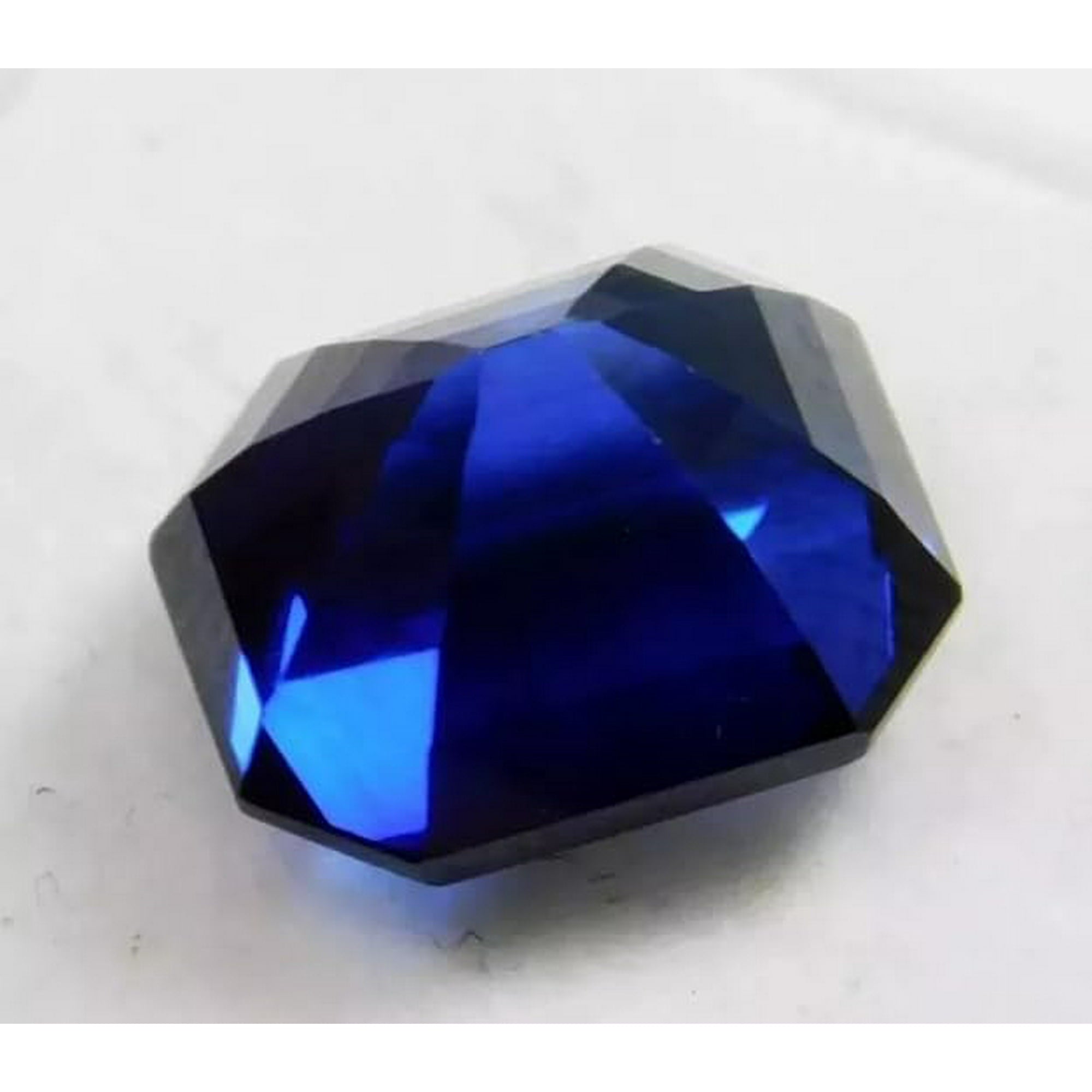 9 CT Natural Blue Sapphire Emerald Cut Certified Loose Gemstone Collectible Gems Stone for Jewellery Making