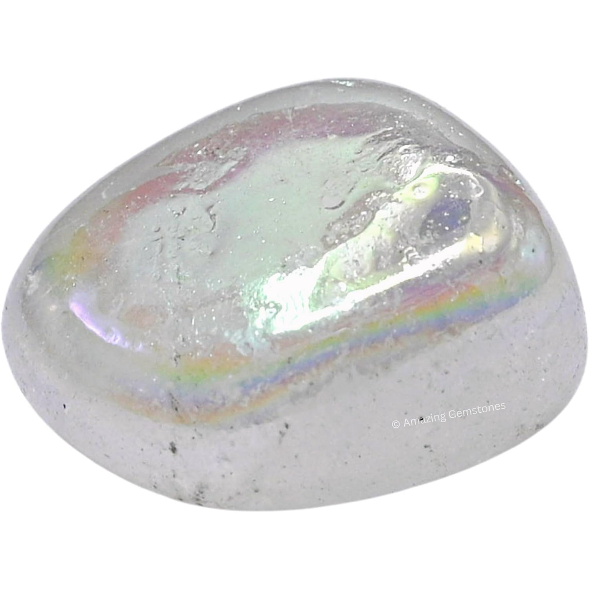 Angel Aura Quartz Crystal Tumbled Stones Polished Rocks (1 OZ)