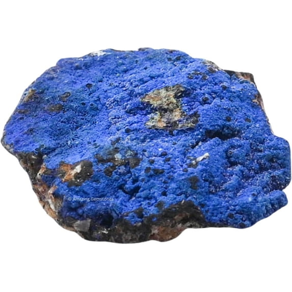Azurite Crystals and Healing Stones Mineral Specimen - Premium Semi Precious Gem Stones for Spiritual Growth - Healing Geode Cluster for Meditation
