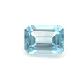 Certified Real 2 Carat Sky Blue Topaz Emerald Shape Step Cut 8x6 mm Loose Gemstone December Birthstone