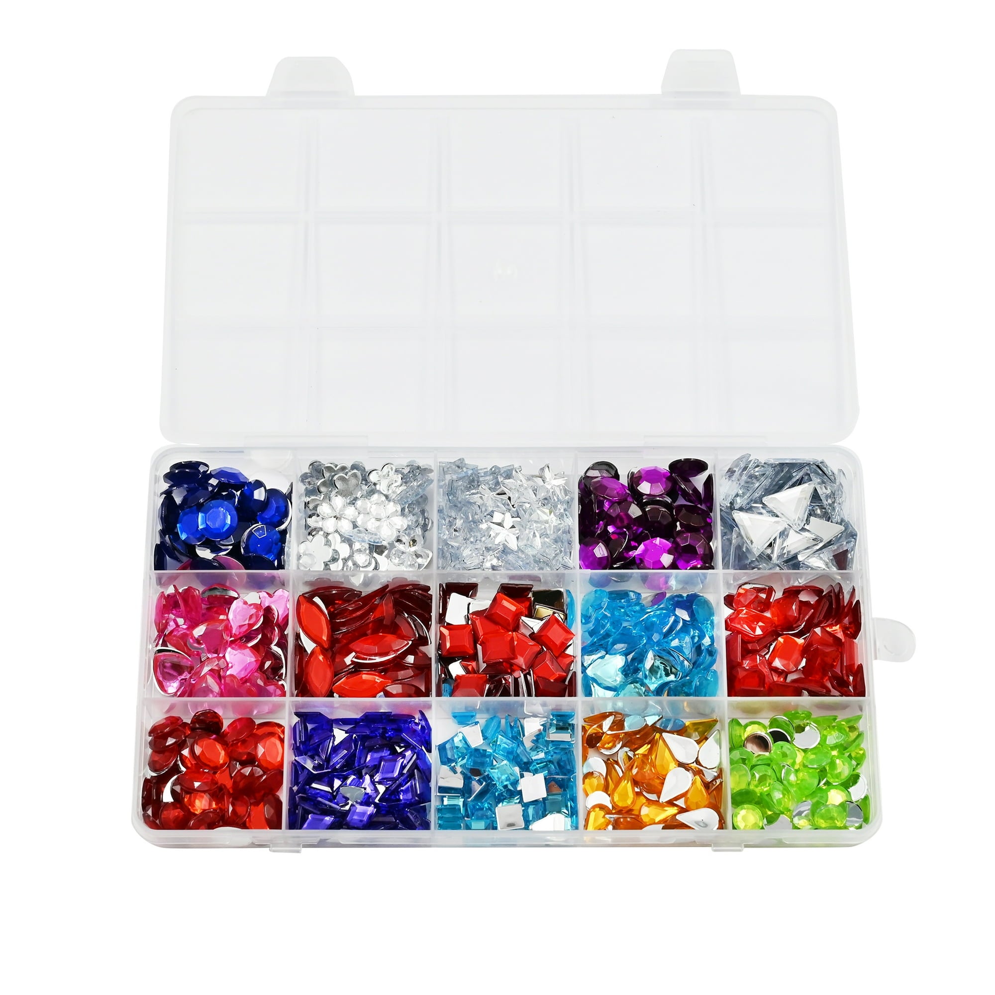 Hello Hobby Gemstone Case – 700 Piece Assortment for Arts & Crafts