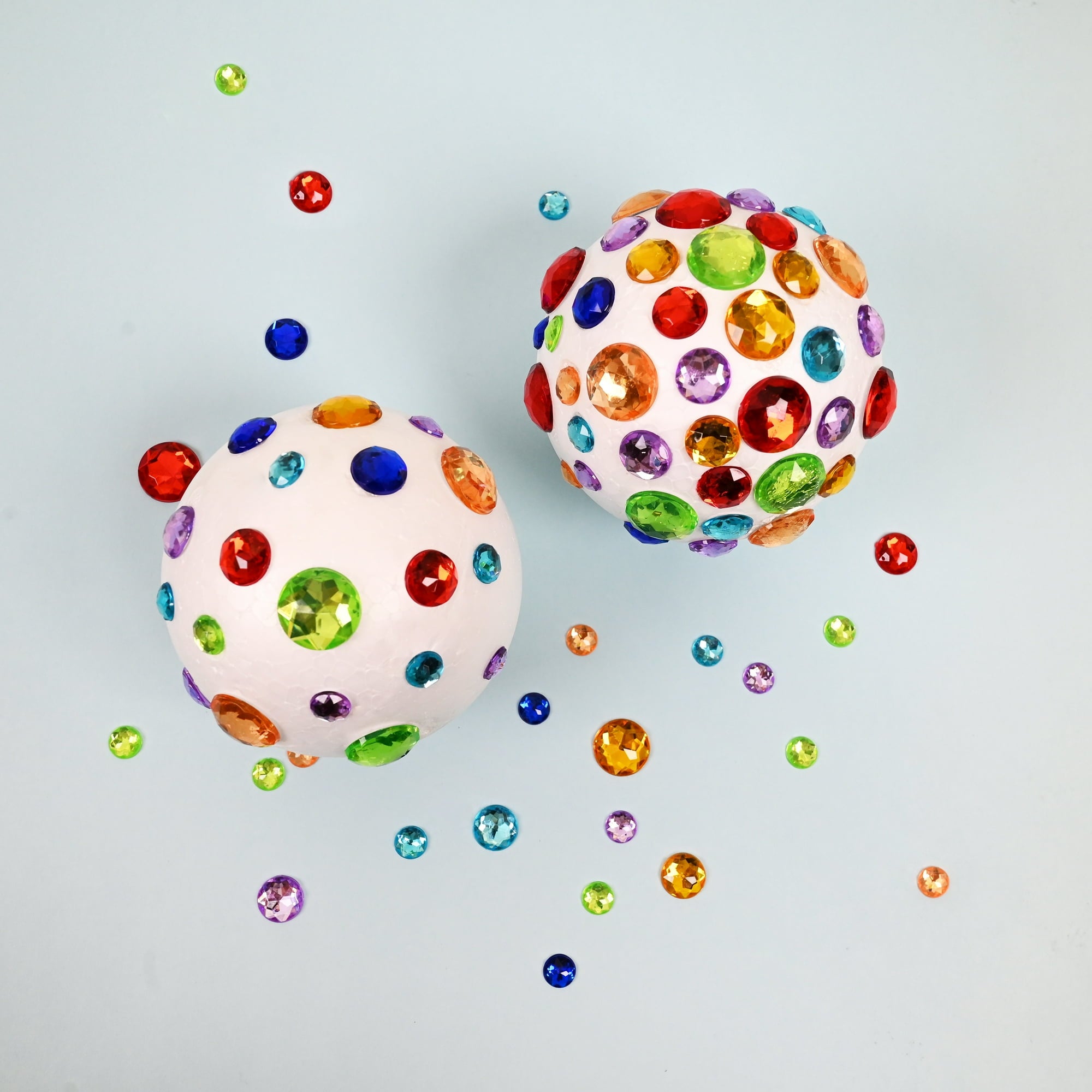 Hello Hobby Shaped Gemstones – Assorted Sizes with Rainbow Finish for Craft Kits