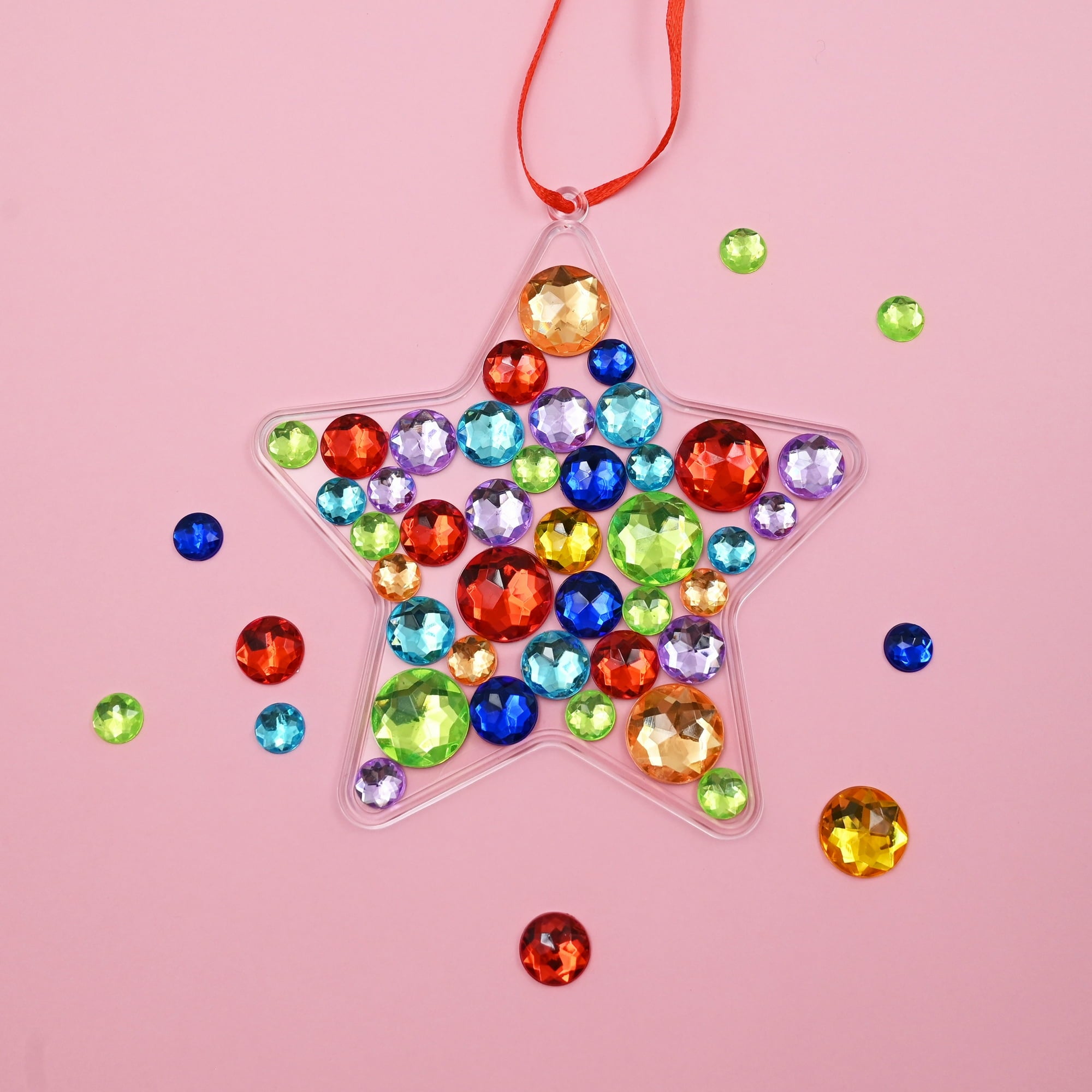 Hello Hobby Assorted Multicolor Round Gemstones, 4.58 oz Pack for Crafting and Decor