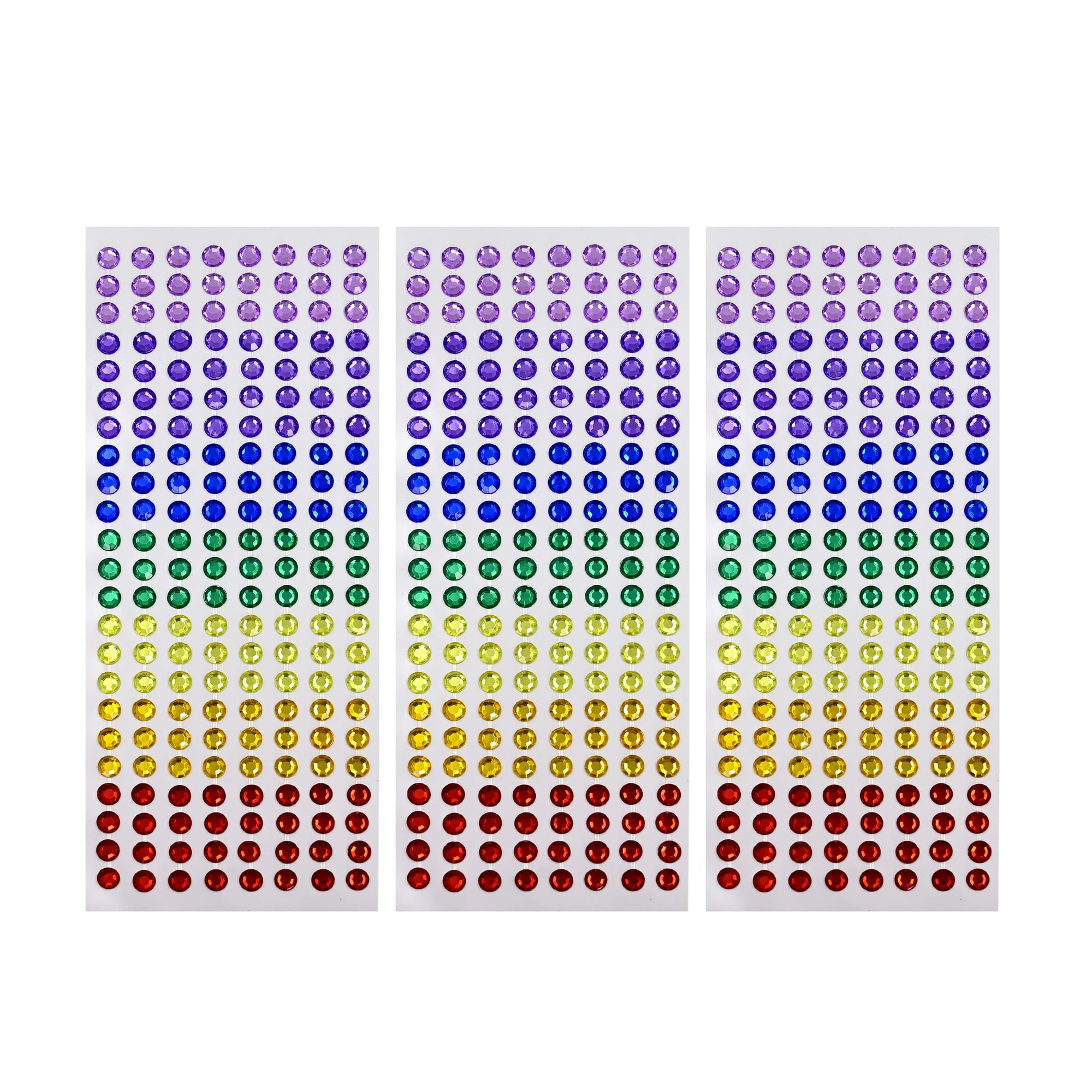 Hello Hobby Multicolor Adhesive Round Gemstones for Scrapbooking and DIY Projects