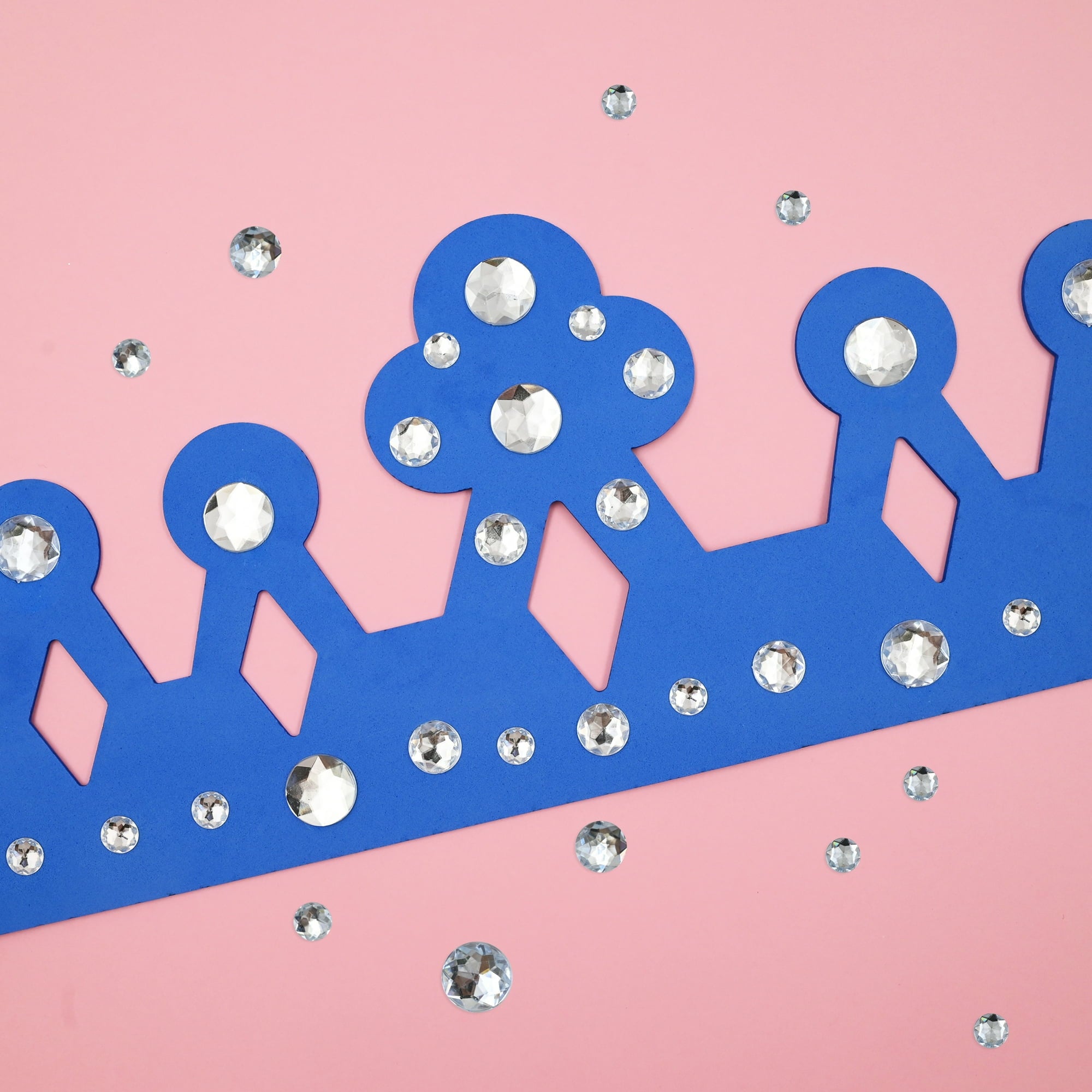 Hello Hobby Silver Assorted Gemstones, Clear Finish, Loose Set for Crafts and Décor